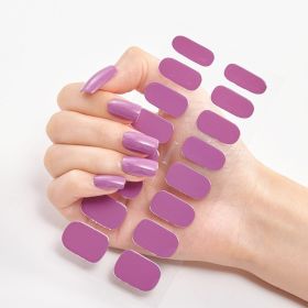 Pure Color 16 Nail Stickers (Option: CS0017-1PC)